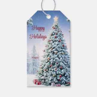 Étiquettes-cadeau Balise cadeau de l'arbre de Noël