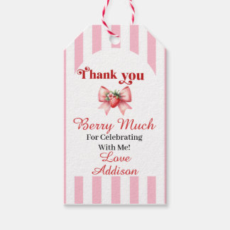 Étiquettes-cadeau Balise cadeau de Merci Berry-Sweet 1er anniversair