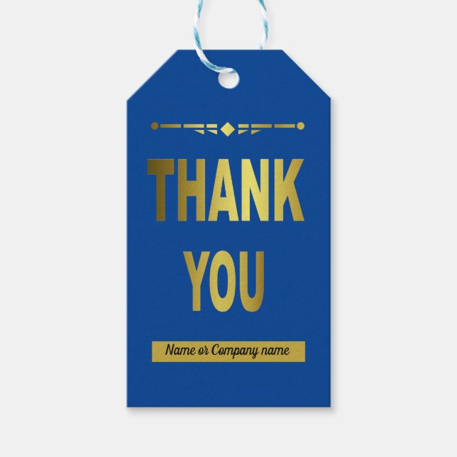 Étiquettes-cadeau Balise cadeau de Merci d'affaires (Devant)