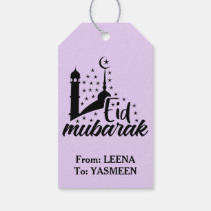 Étiquettes-cadeau Balise cadeau de mignonne Custom Eid Moubarak mign