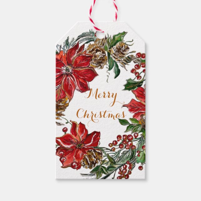 Étiquettes-cadeau Balise cadeau de Noël (Devant)