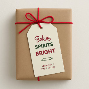 Étiquettes-cadeau Balise cadeau de Noël brillant pour les spiritueux