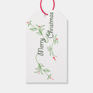 Étiquettes-cadeau Balise cadeau de Noël Joyeux