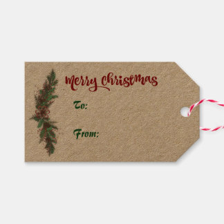Étiquettes-cadeau Balise cadeau de Noël Joyeux