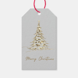 Étiquettes-cadeau Balise cadeau de Noël Joyeux Arbre de Noël éléga