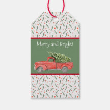 Balise cadeau de Noël Motif de Red Farm Truck Holl
