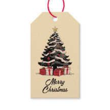 Balise cadeau de Noël Retro Père Noël