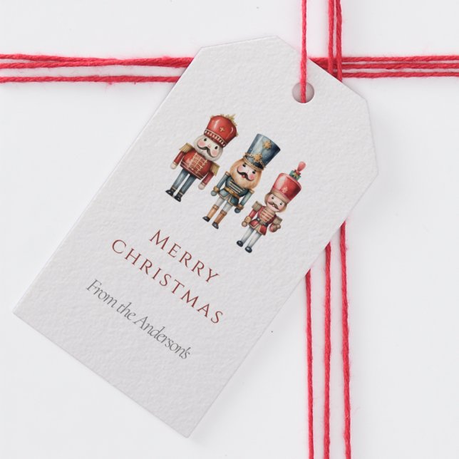 Étiquettes-cadeau Balise cadeau de noël simple noisette (Créateur téléchargé)