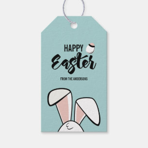 Étiquettes-cadeau Balise cadeau de Pâques Bunny Ears