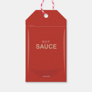 Étiquettes-cadeau Balise cadeau de paquet Red Hot Sauce