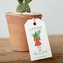 Balise cadeau de plante Lady Christmas