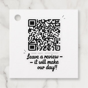 Étiquettes Cadeau Balise cadeau de révision de code QR