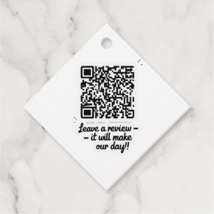 Étiquettes Cadeau Balise cadeau de révision de code QR