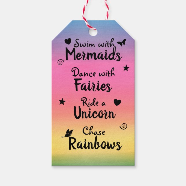 Étiquettes-cadeau Balise Cadeau de voeux et de rêves (Devant)