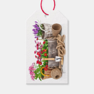 Étiquettes-cadeau Balise cadeau d'entreprise floral / jardinage / Fl
