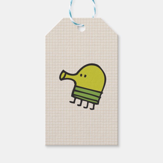 Étiquettes-cadeau Balise cadeau Doodle Jump (Devant)