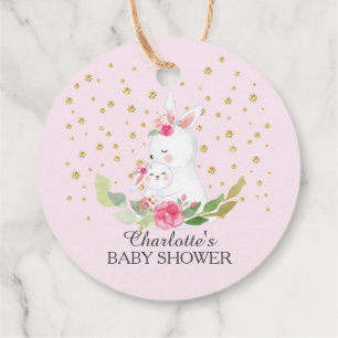 Étiquettes Cadeau Balise Cadeau du Baby shower de lapin sucré Favori