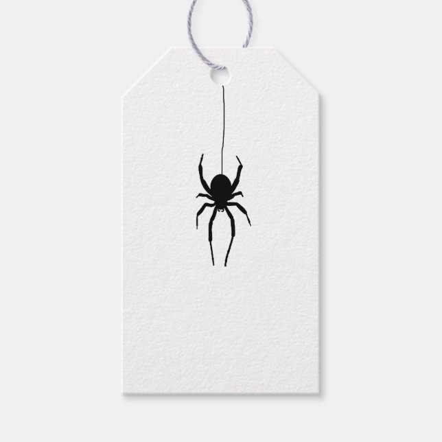 Étiquettes-cadeau Balise Cadeau Éffrayant de Spider Halloween (Devant)