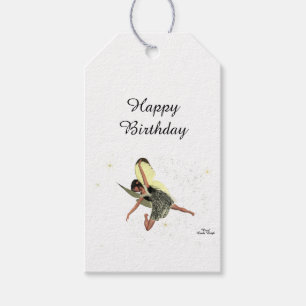 Étiquettes-cadeau Balise Cadeau Fairy With Yellow Wings