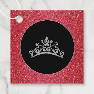 Étiquettes Cadeau Balise-cadeau-Favor -Pageant USA America Crown