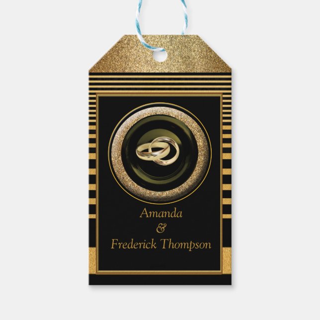 Étiquettes-cadeau Balise cadeau Gatsby Inspiration (Devant)