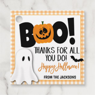 Étiquettes Cadeau Balise cadeau Halloween