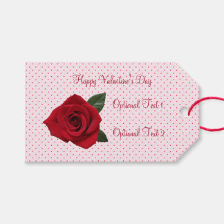 Étiquettes-cadeau Balise cadeau Heureuse Sainte-Valentin avec points
