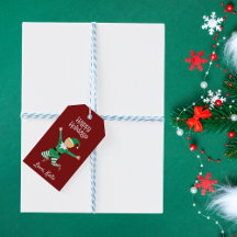 Balise cadeau Jolly Elf Christmas