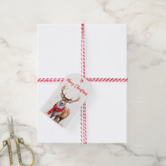 Étiquettes-cadeau Balise cadeau Joyeux Noël Reindeer