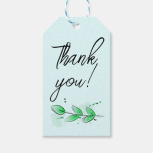 Étiquettes-cadeau Balise cadeau Merci botanique