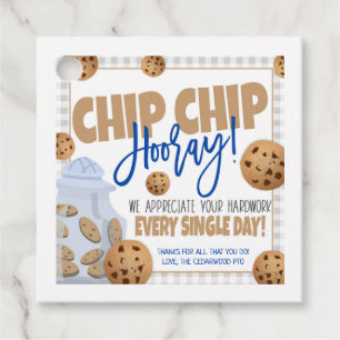 Étiquettes Cadeau Balise cadeau Merci de biscuits