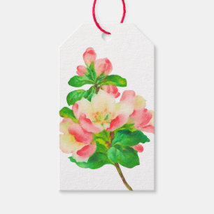 Étiquettes-cadeau Balise cadeau Merci de fleurs d'aquarelle