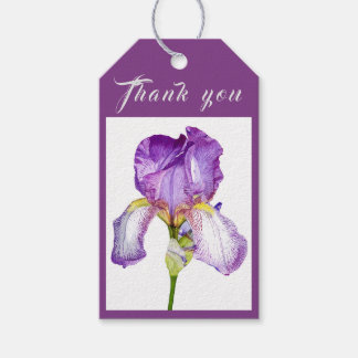 Étiquettes-cadeau Balise cadeau Merci Iris violet brillant