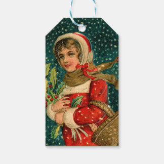 Étiquettes-cadeau Balise cadeau Noël vintage