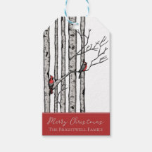 Balise cadeau Oiseaux modernes et Oiseaux cardinau