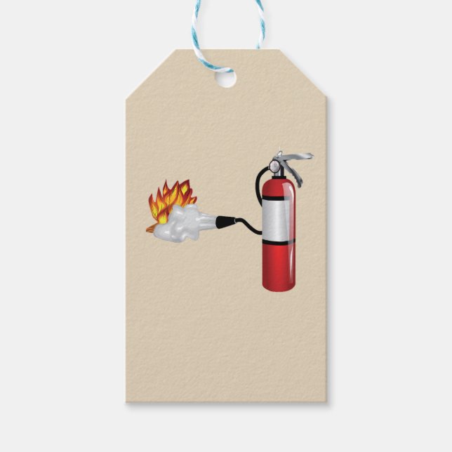Étiquettes-cadeau Balise cadeau personnalisée Fire Extinguisher (Devant)