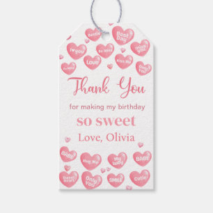 Étiquettes-cadeau Balise cadeau Pink Little Sweetheart Valentine Ann
