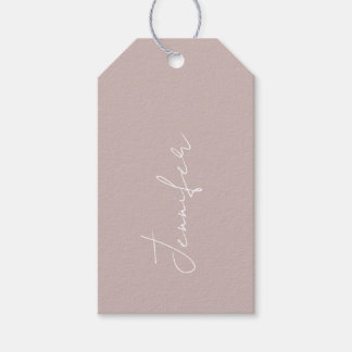 Étiquettes-cadeau Balise cadeau pour une Fête des mariées avec nom.