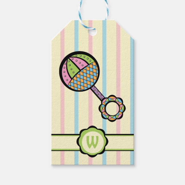 Étiquettes-cadeau Balise Cadeau simple et doux (Devant)