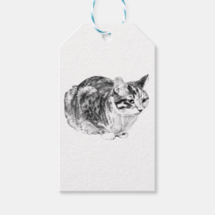 Étiquettes-cadeau Balise Cadeau Tabby, Finition Joyeuse