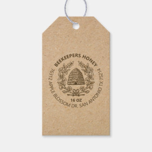Étiquettes-cadeau Balise cadeau vintage Bee Rustic Honey