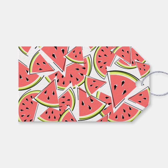 Étiquettes-cadeau Balise cadeau Watermelon (Devant (Horizontal))