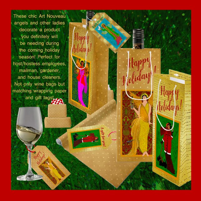 Étiquettes-cadeau Balise cadeaux Art Nouveau William Morris (Créateur téléchargé)