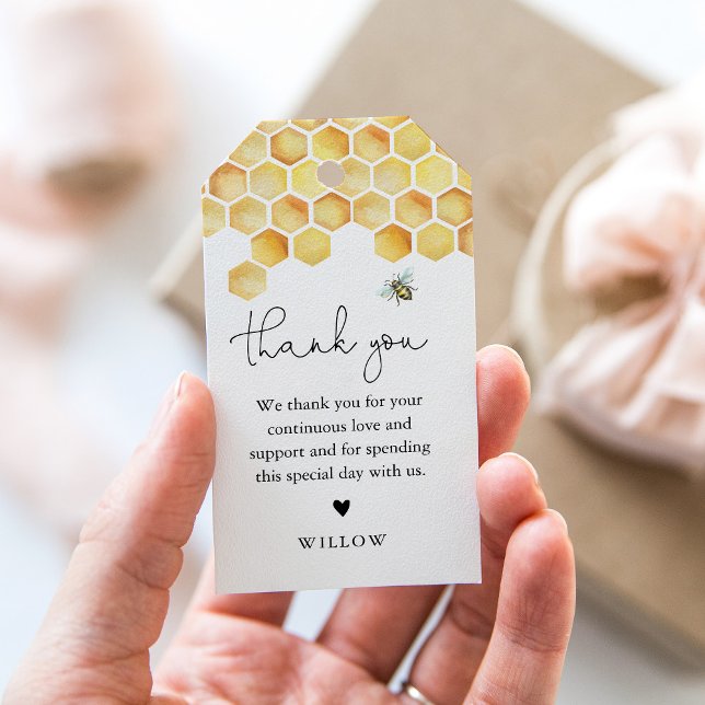 Étiquettes-cadeau Balise CALLA Honeycomb Bee Faver (Créateur téléchargé)