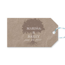 Balise Cardboardand Tree Mariage Merci