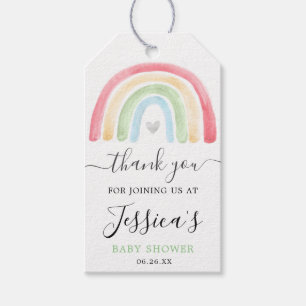 Étiquettes-cadeau Balise de Baby shower arc-en-ciel Boho Favoriser