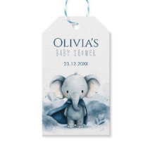 Balise de Baby shower Blue Elephant Favoriser