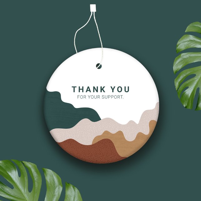 Étiquettes Cadeau Balise de blocage minimaliste Abstrait Packaging (Créateur téléchargé)