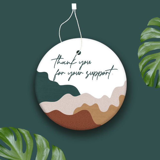 Étiquettes Cadeau Balise de blocage minimaliste Abstrait Packaging (Créateur téléchargé)