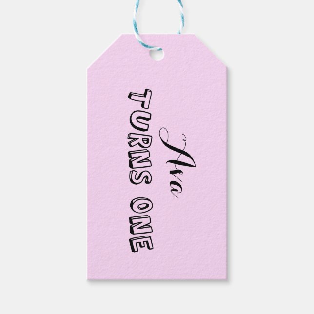 Étiquettes-cadeau Balise de cadeau d'anniversaire (Devant)